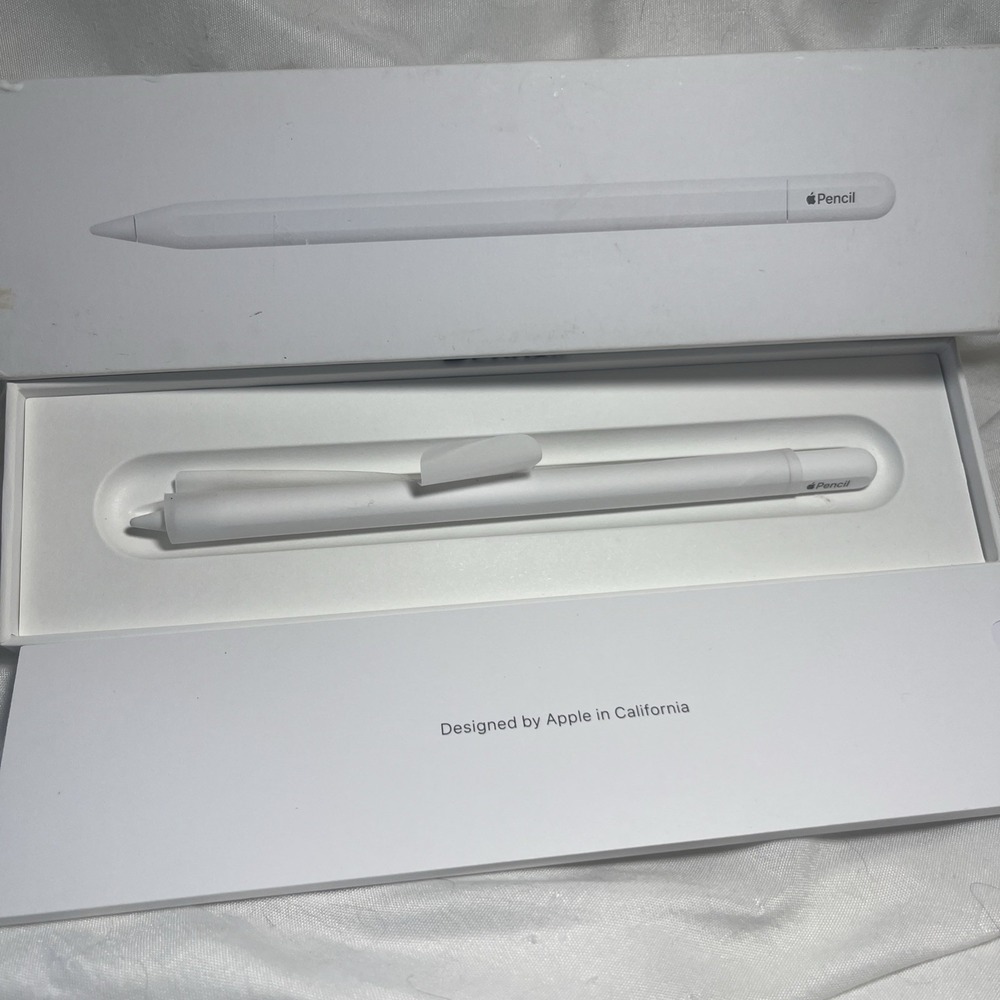 Apple Pencil (USB-C White) In Box Used 2x- iPad 10th 11th, Mini Pro - Tested